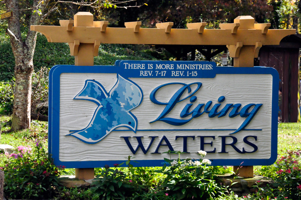 Living Waters sign